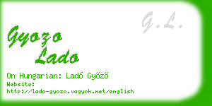 gyozo lado business card
