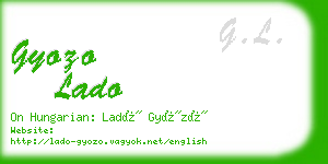 gyozo lado business card